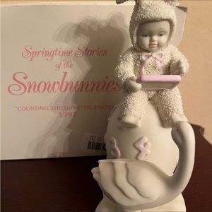 797. NIB DEPARTMENT 56 SNOWBUNNIES COUNTING THE DAYS TIL EASTER 1997